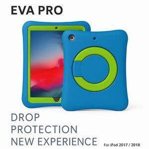Kids EVA PRO iPad Case Shockproof Handle Stand Cover For iPad Blue